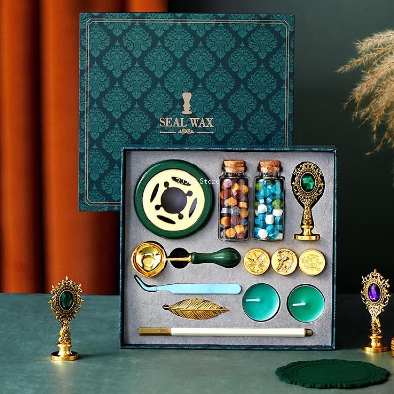 Wax Seal Stamp Set - Zestaw pieczęci woskowych Lakierowany zestaw pieczęci