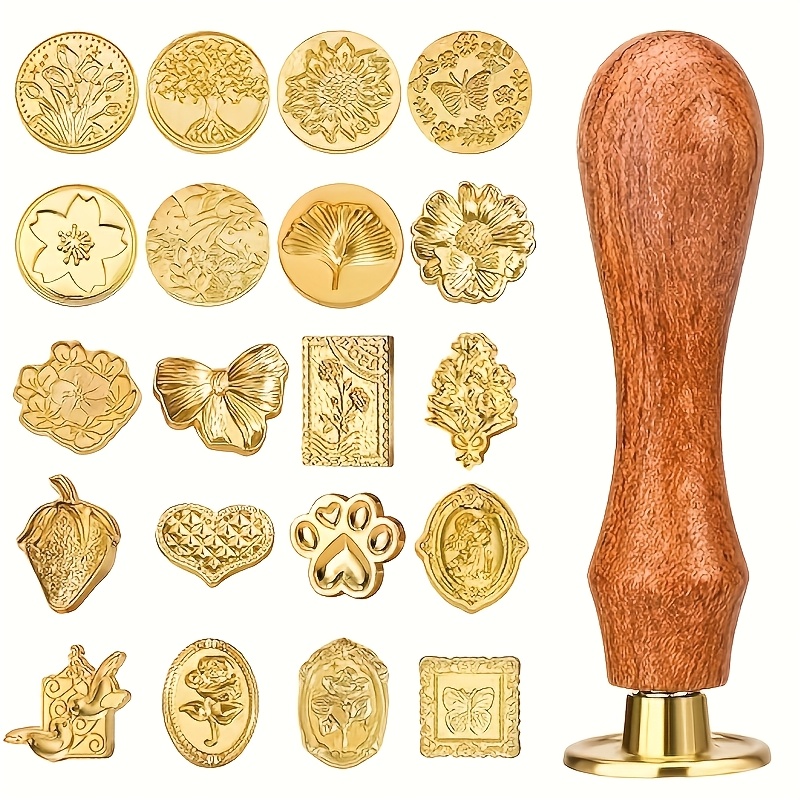 Wax Seal Stamp Set - 21-częściowy zestaw stempli do wosku z