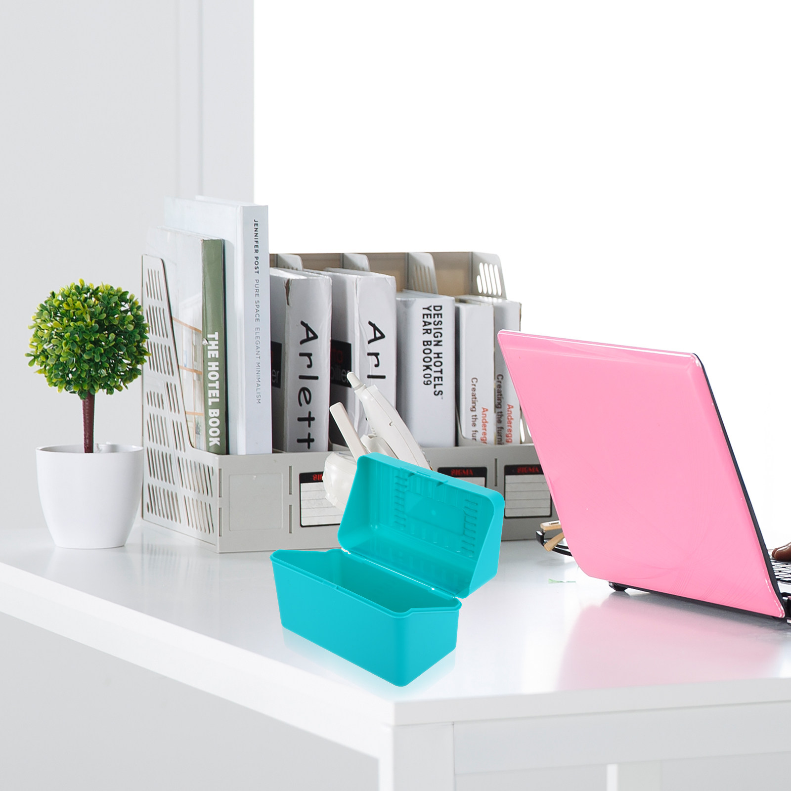 Index Card Holder - 4 szt. Pudełko na karty indeksujące,
