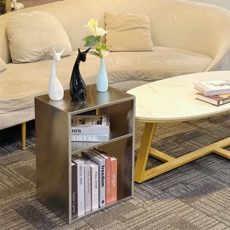 Magazine Holder Rack - Stolik kawowy ze stali nierdzewnej w