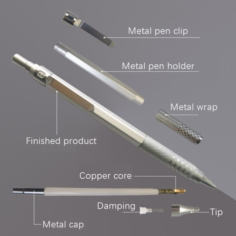 Kreatywny metalowy ołówek mech – Mechanical Pencil 0.3 recenzja i cena