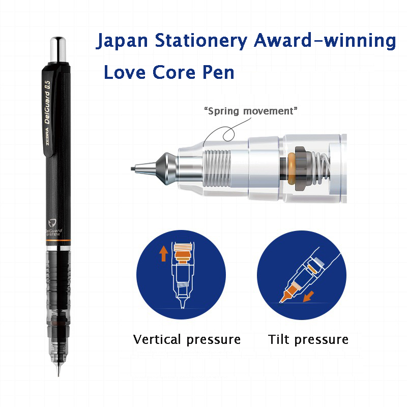 ZEBRA DelGuard ołówek automaty – Mechanical Pencil 0.3 recenzja i cena