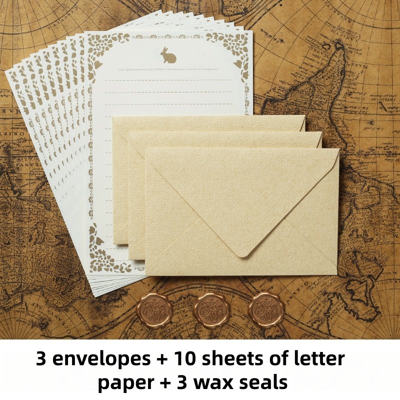 16 szt. Vintage lniane koperty – Wax Seal Stamp Set recenzja i cena
