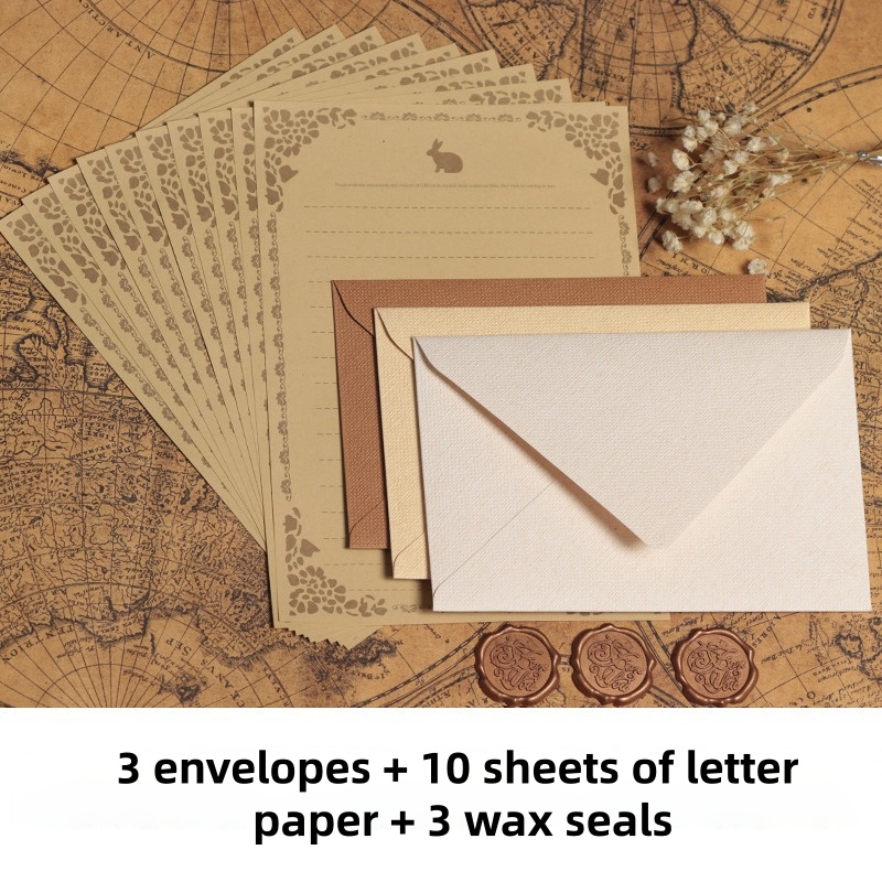 16 szt. Vintage lniane koperty – Wax Seal Stamp Set recenzja i cena