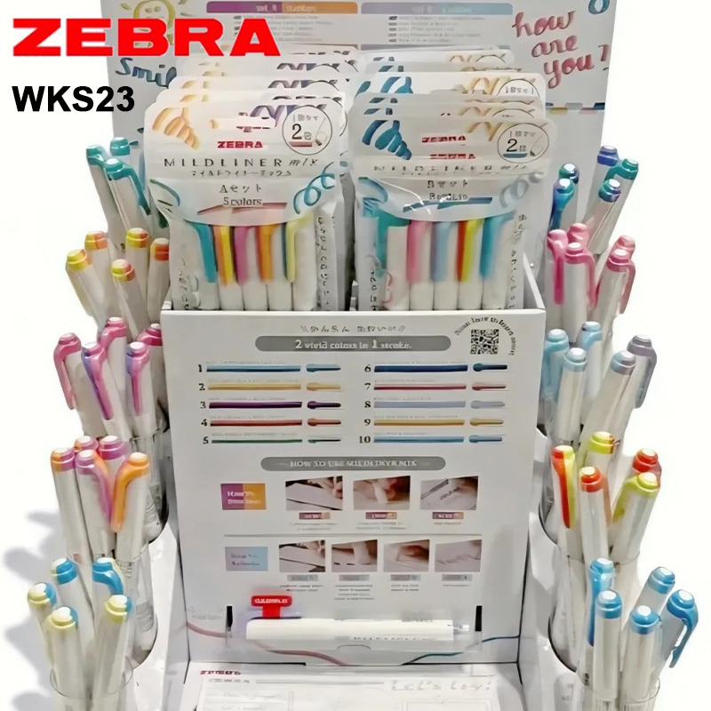 Zebra Dwukolorowe Zakreślacze  – Zebra Pen Mildliner recenzja i cena