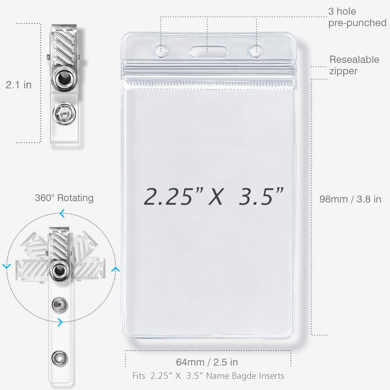 Etui na identyfikator z metalo – Index Card Holder recenzja i cena