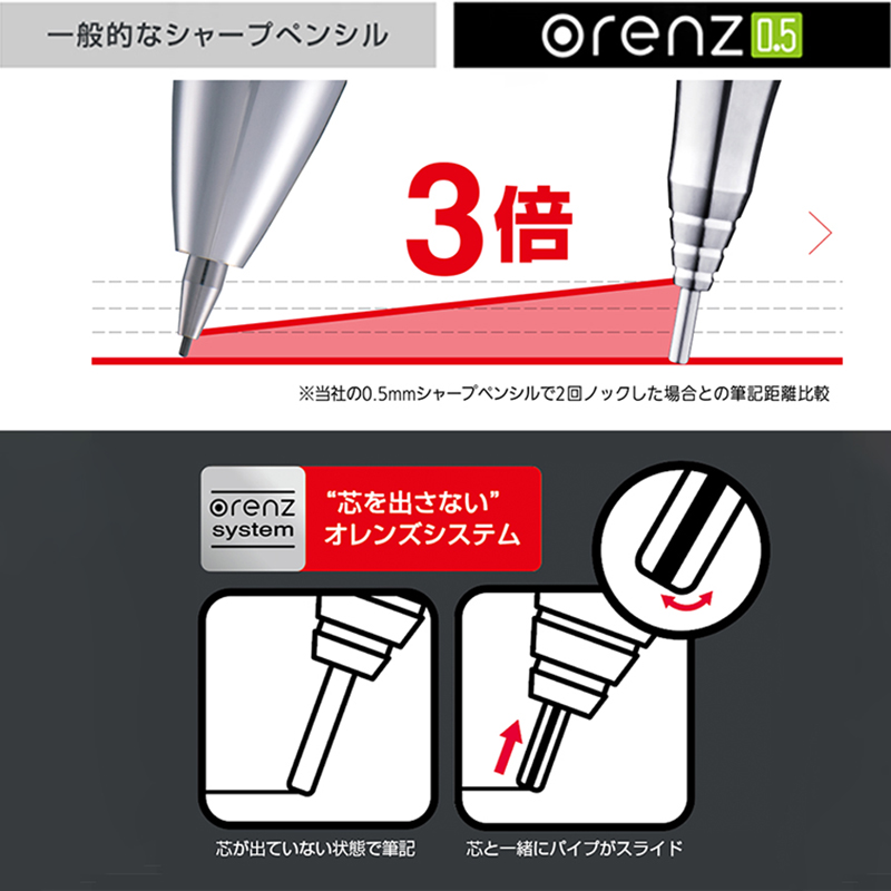 1 szt. Pentel Orenz ołówek aut – Mechanical Pencil 0.3 recenzja i cena
