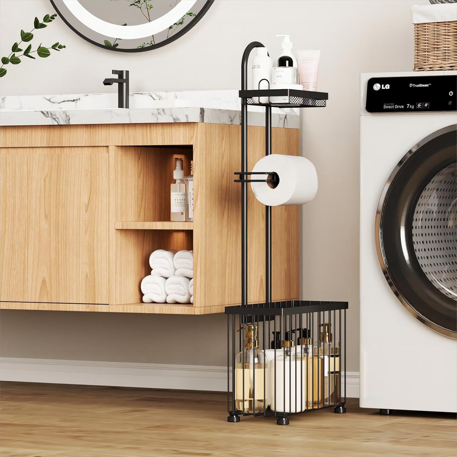 Czarny uchwyt na papier toalet – Magazine Holder Rack recenzja i cena