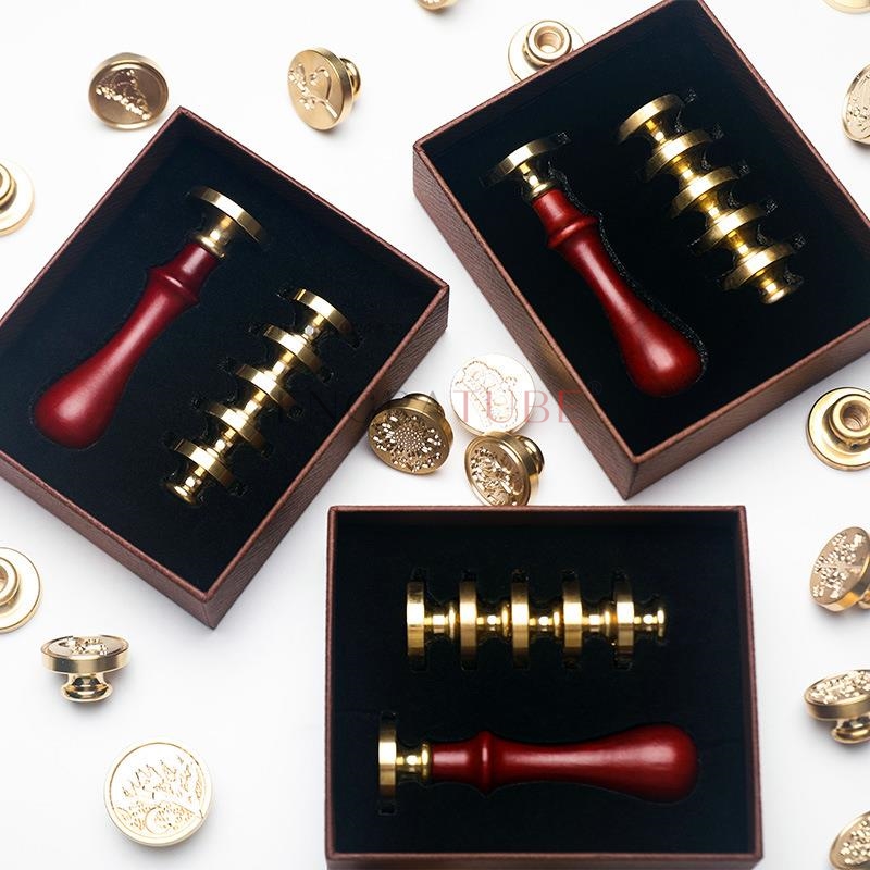 6 Miedzianych Głowic Stempli d – Wax Seal Stamp Set recenzja i cena