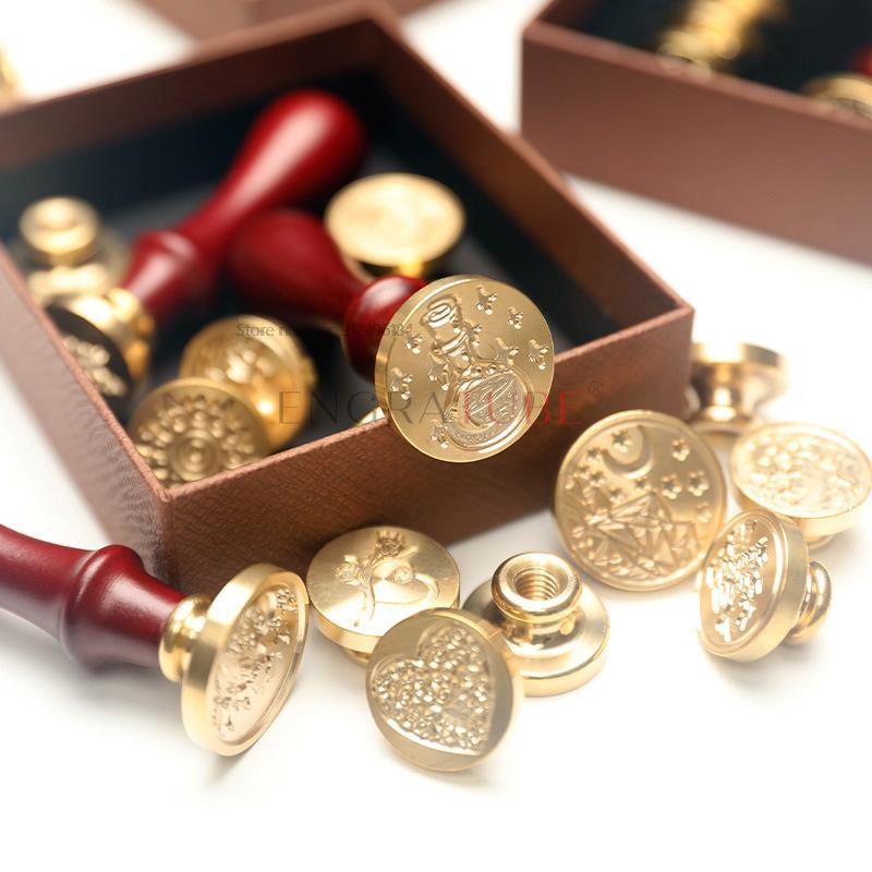 6 Miedzianych Głowic Stempli d – Wax Seal Stamp Set recenzja i cena